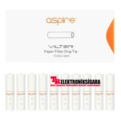 Aspire Vilter Kağıt filtre Drip Tip 10'lu Paket