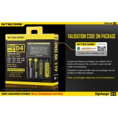 Nitecore Digi Charger D4 4-in-1 Battery Charger
