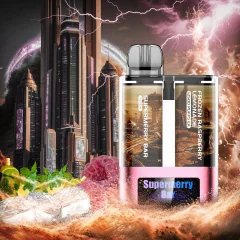 Super Merry 25,000 Puff Bar 5% Nicotine Frozen Raspberry Lemonade